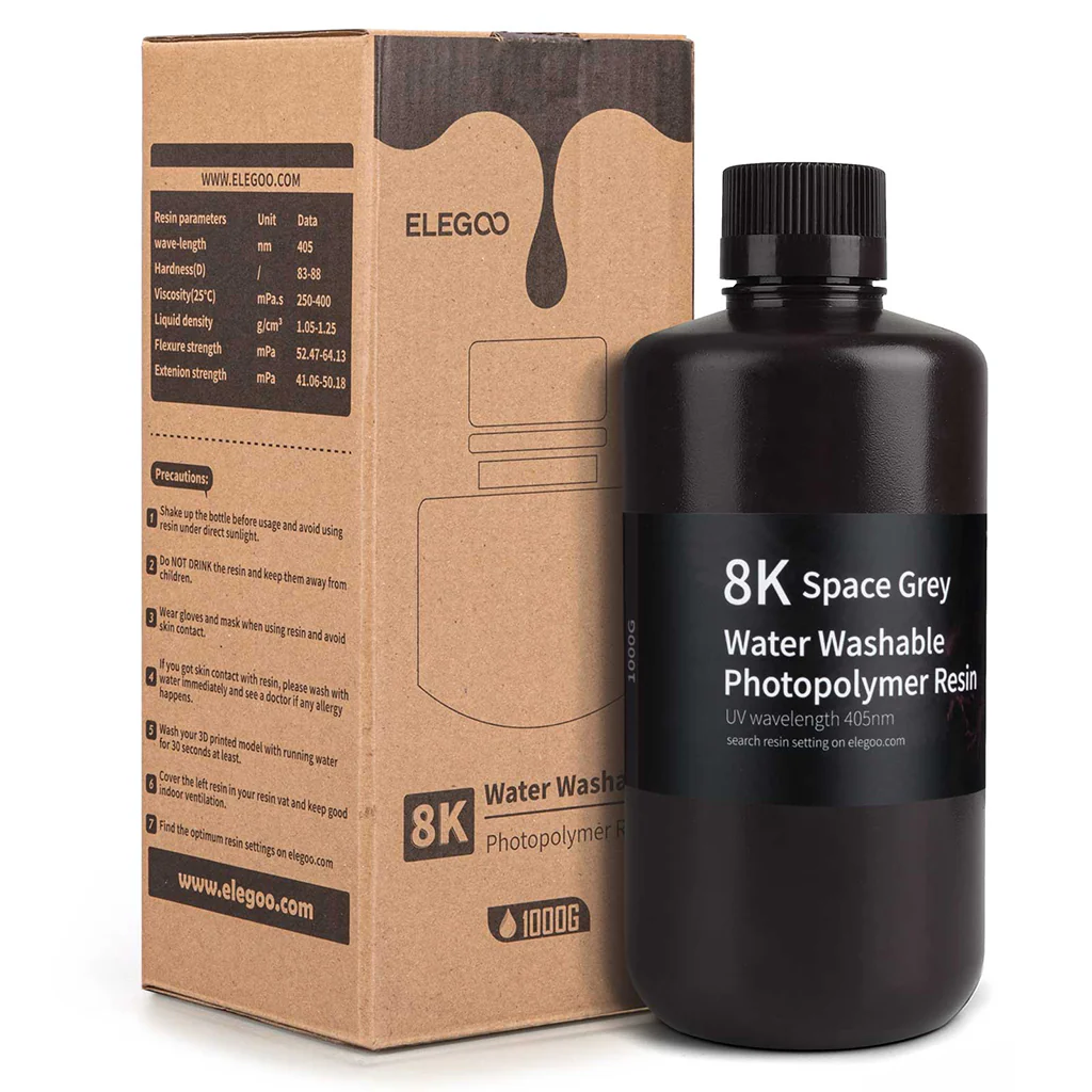 8K Water-Washable Resin - Image 4