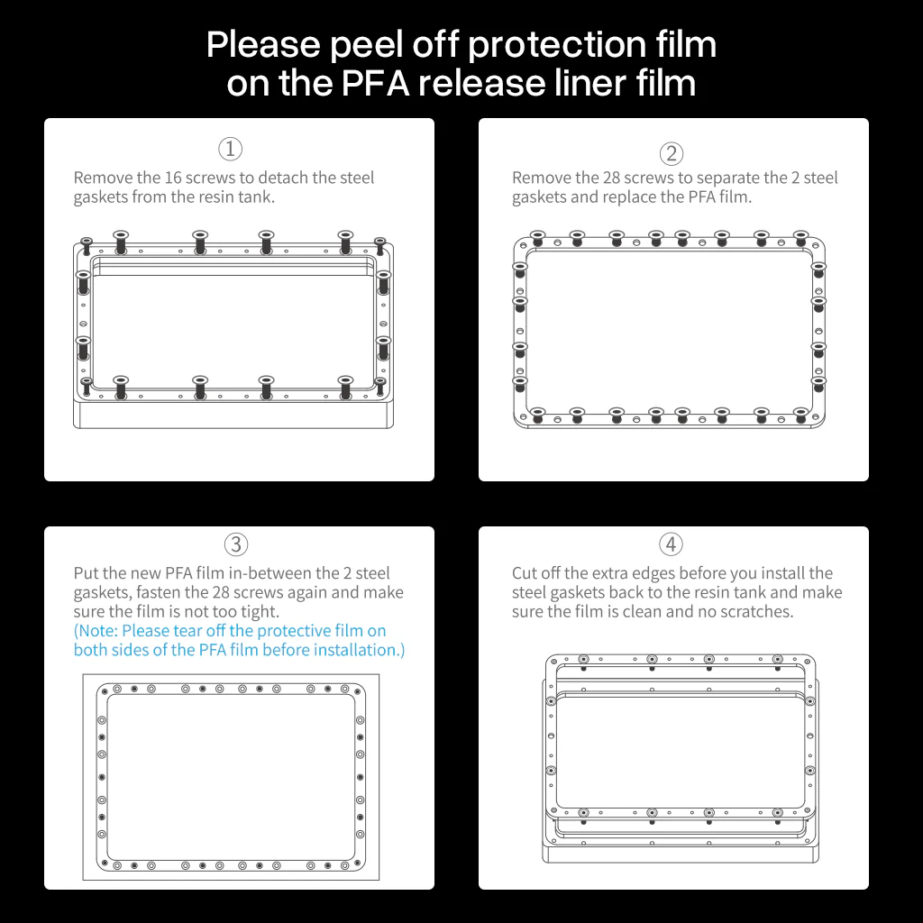 PFA Film for Saturn 4/4 Ultra/4 Ultra 16K (10 Pcs) - Image 5