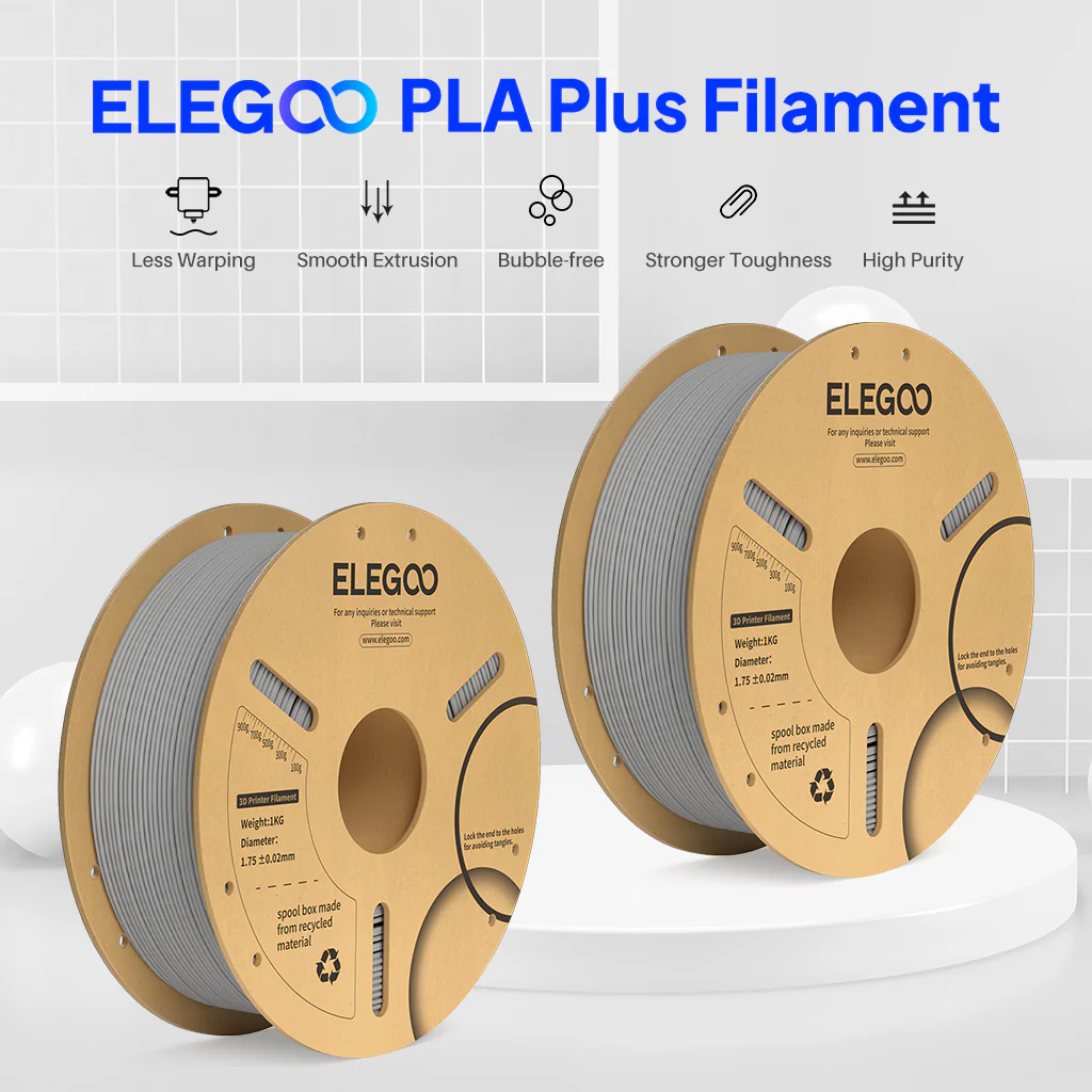 PLA Plus Filament Grey 10 kg - Image 4