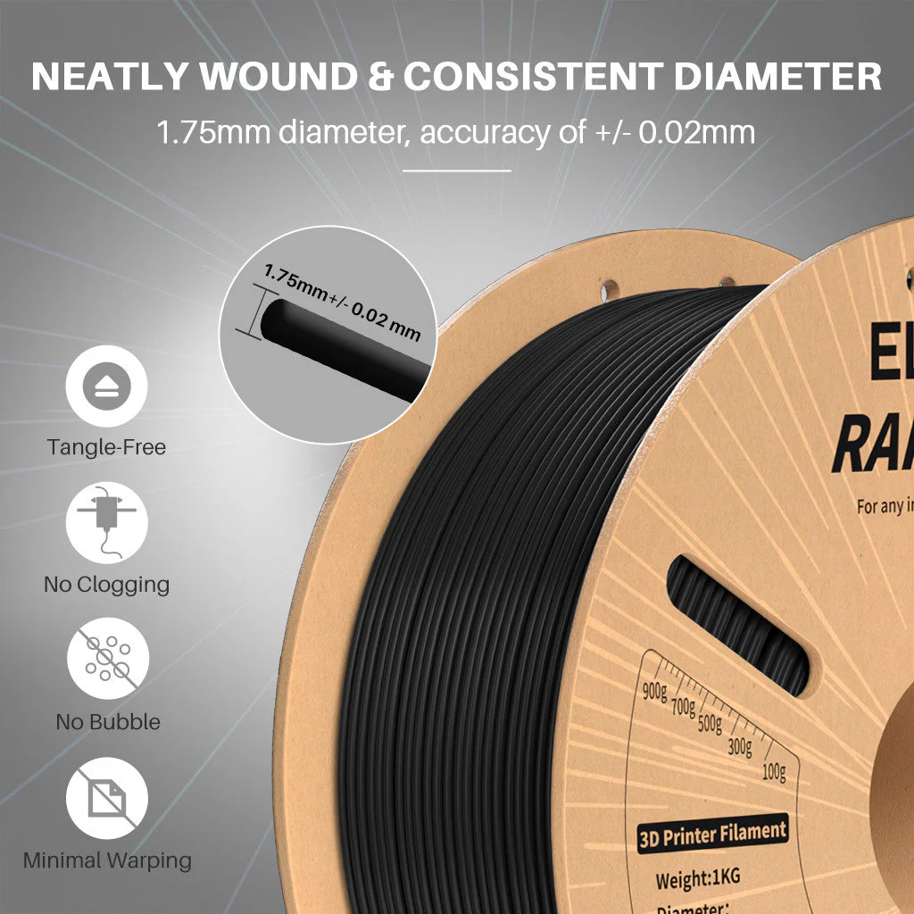 Rapid PLA Plus Filament Black 10 kg - Image 4
