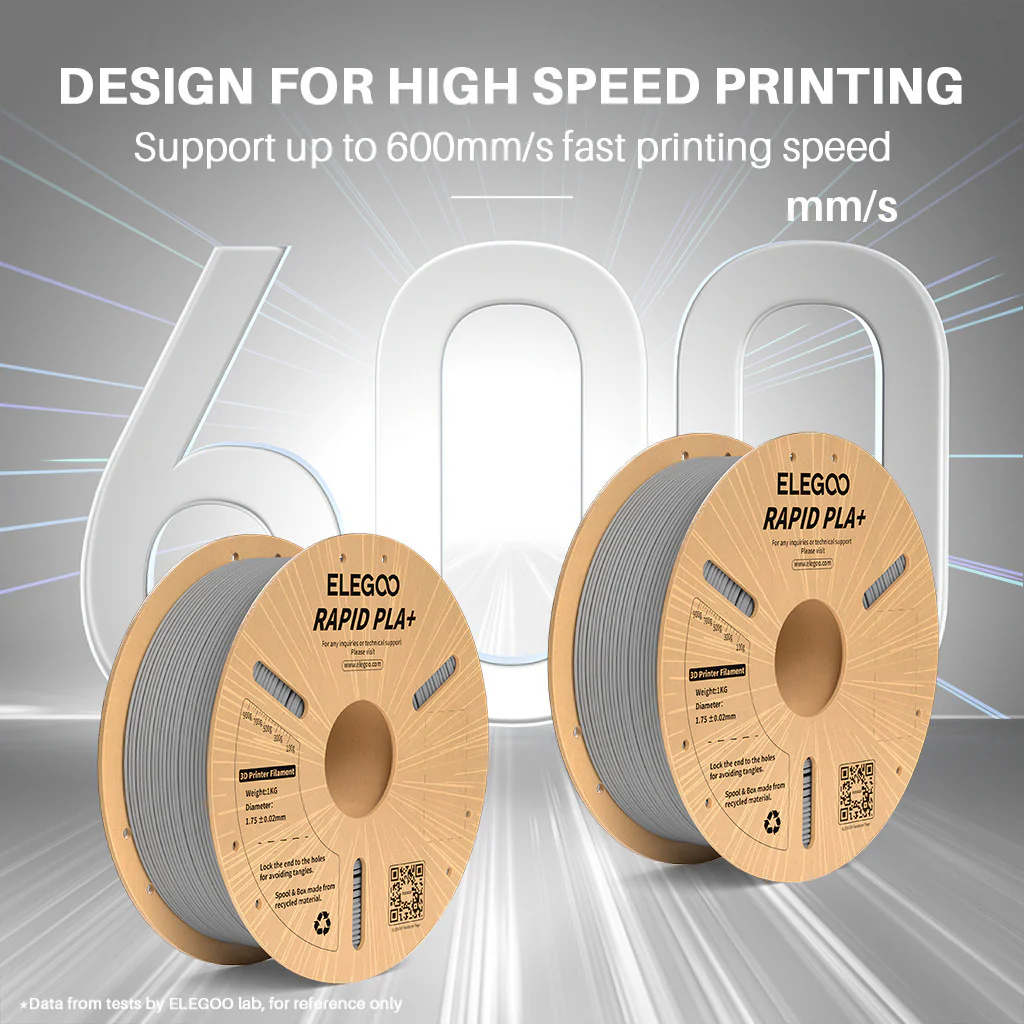Rapid PLA Plus Filament Grey 10 kg - Image 3