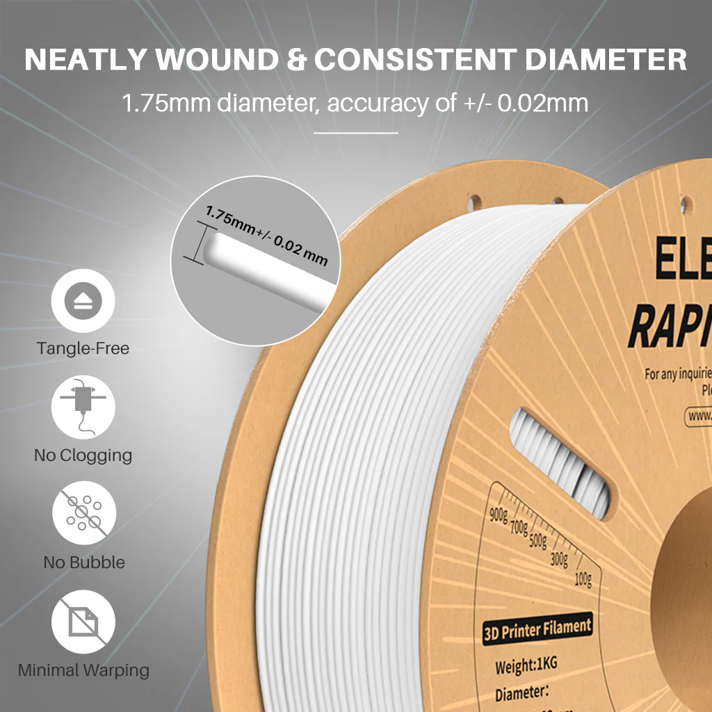 Rapid PLA Plus Filament White 10 kg - Image 4